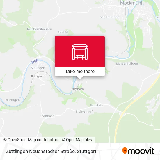 Карта Züttlingen Neuenstadter Straße