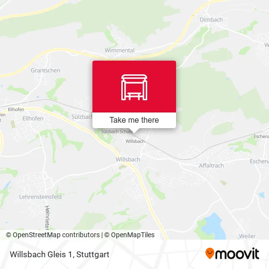 Карта Willsbach Gleis 1