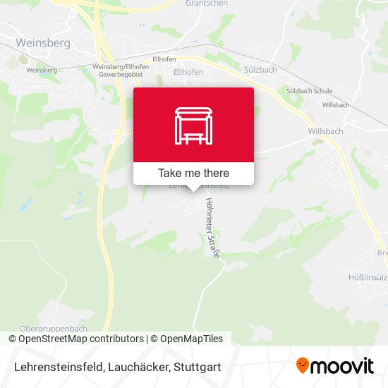Lehrensteinsfeld, Lauchäcker map