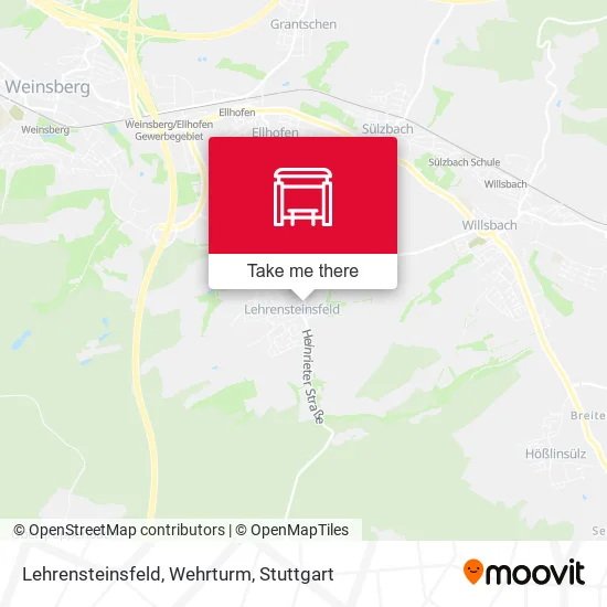 Карта Lehrensteinsfeld, Wehrturm