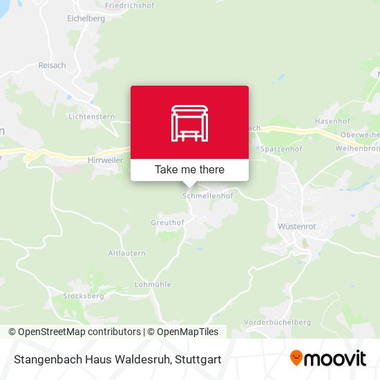 Stangenbach Haus Waldesruh map