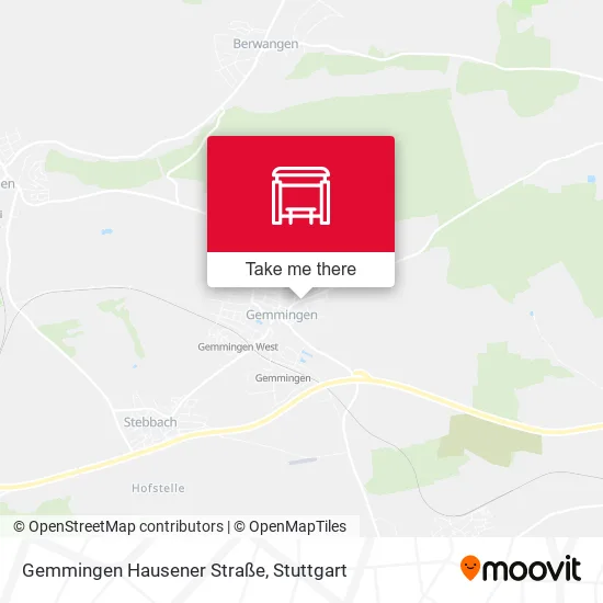 Карта Gemmingen Hausener Straße