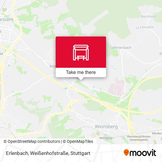 Erlenbach, Weißenhofstraße map