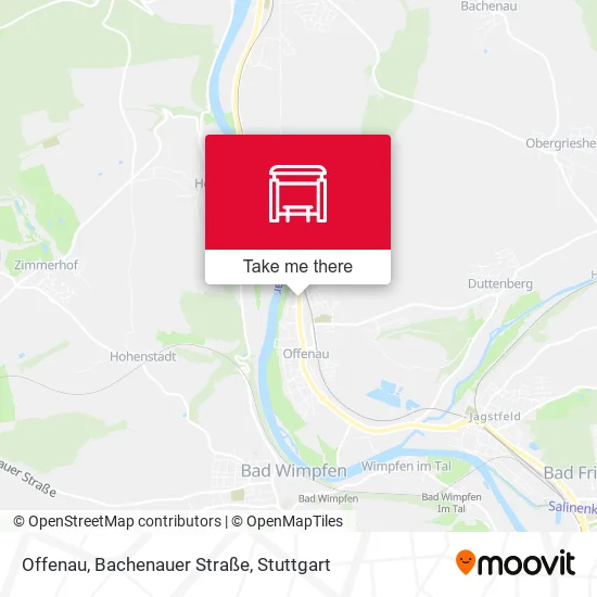 Карта Offenau, Bachenauer Straße