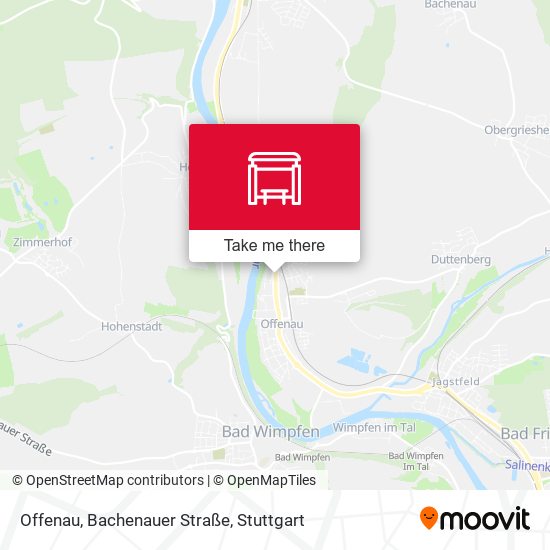 Карта Offenau, Bachenauer Straße