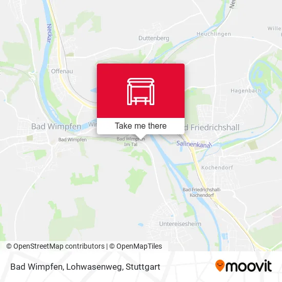 Карта Bad Wimpfen, Lohwasenweg