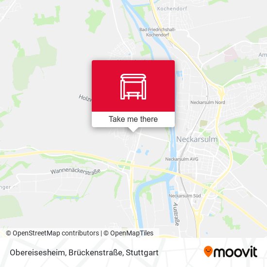 Obereisesheim, Brückenstraße map