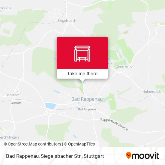 Карта Bad Rappenau, Siegelsbacher Str.