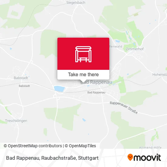 Карта Bad Rappenau, Raubachstraße