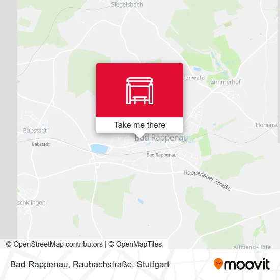 Карта Bad Rappenau, Raubachstraße