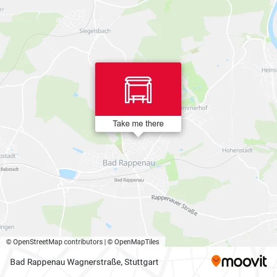Карта Bad Rappenau Wagnerstraße