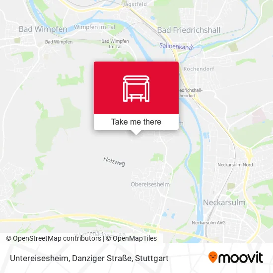 Карта Untereisesheim, Danziger Straße