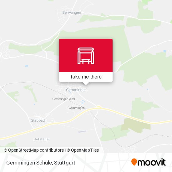 Gemmingen Schule map