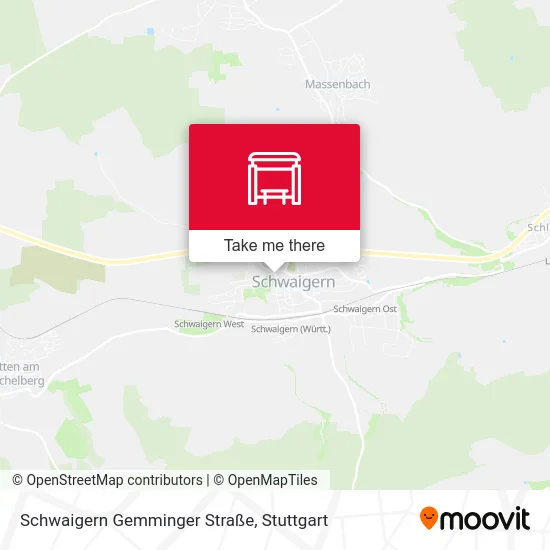 Карта Schwaigern Gemminger Straße