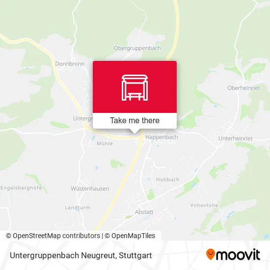 Карта Untergruppenbach Neugreut