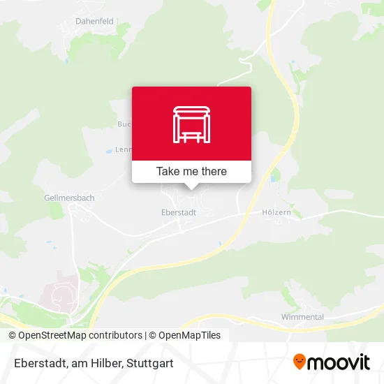 Карта Eberstadt, am Hilber