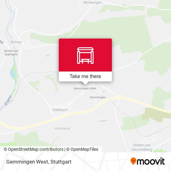 Gemmingen West map