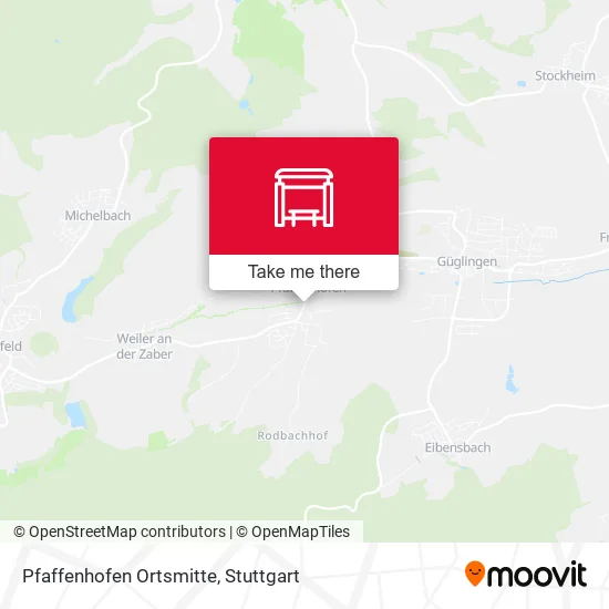 Карта Pfaffenhofen Ortsmitte