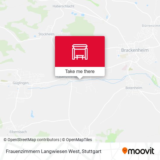 Frauenzimmern Langwiesen West map
