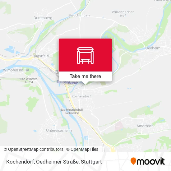 Карта Kochendorf, Oedheimer Straße