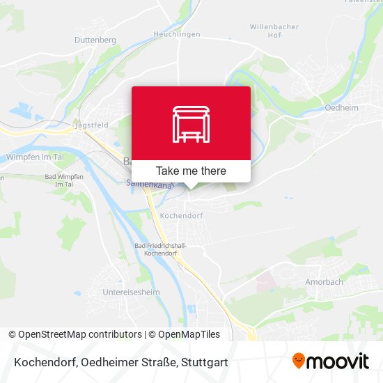 Kochendorf, Oedheimer Straße map
