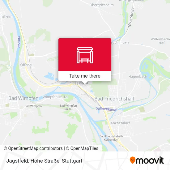 Карта Jagstfeld, Hohe Straße