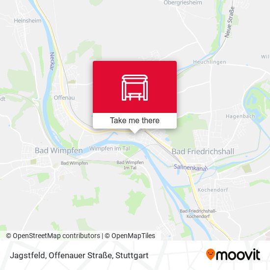 Карта Jagstfeld, Offenauer Straße