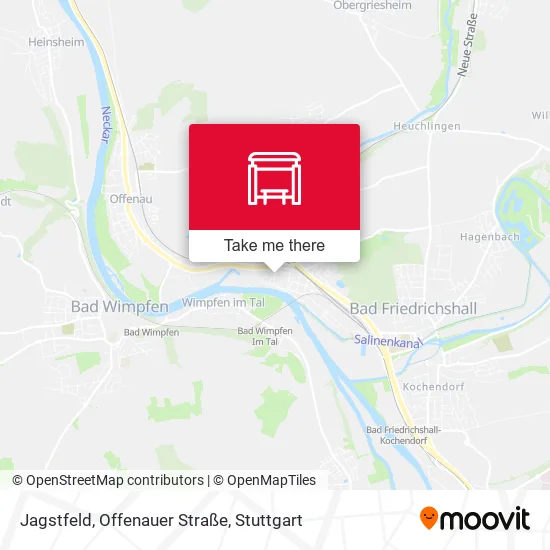Карта Jagstfeld, Offenauer Straße