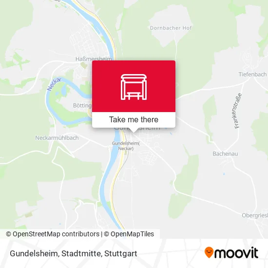 Карта Gundelsheim, Stadtmitte