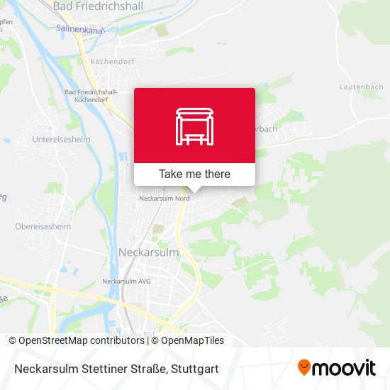Neckarsulm Stettiner Straße map