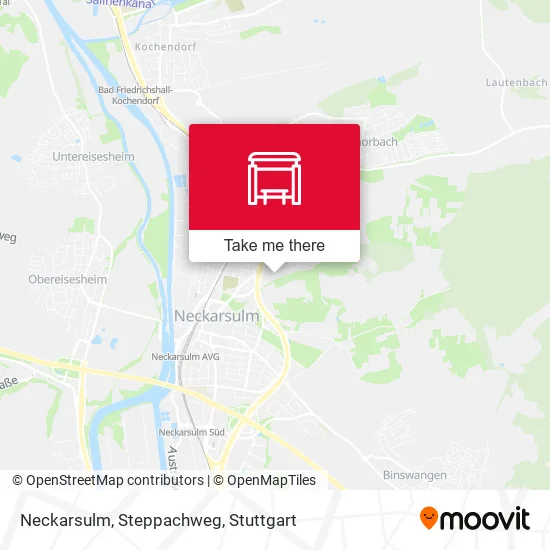 Neckarsulm, Steppachweg map