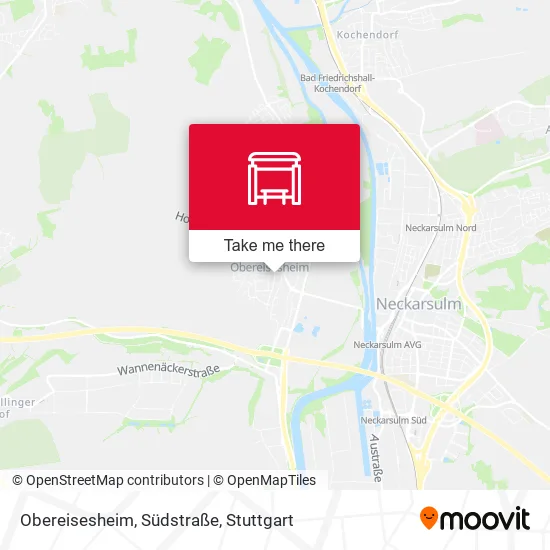 Карта Obereisesheim, Südstraße