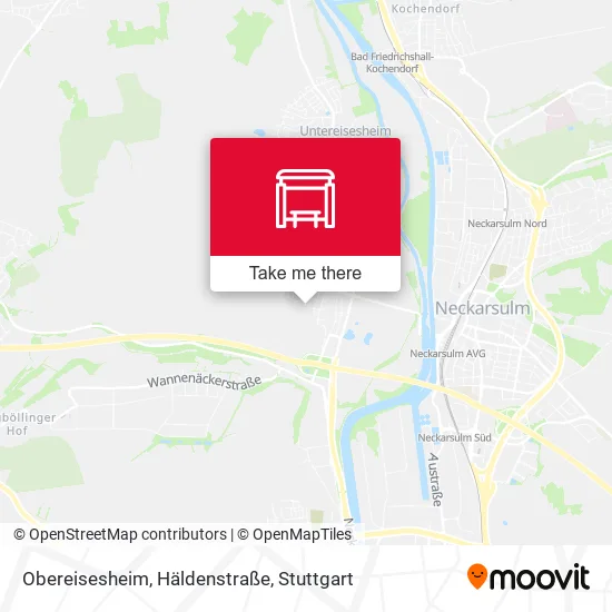 Карта Obereisesheim, Häldenstraße