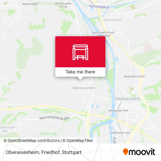Карта Obereisesheim, Friedhof