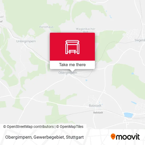 Карта Obergimpern, Gewerbegebiet