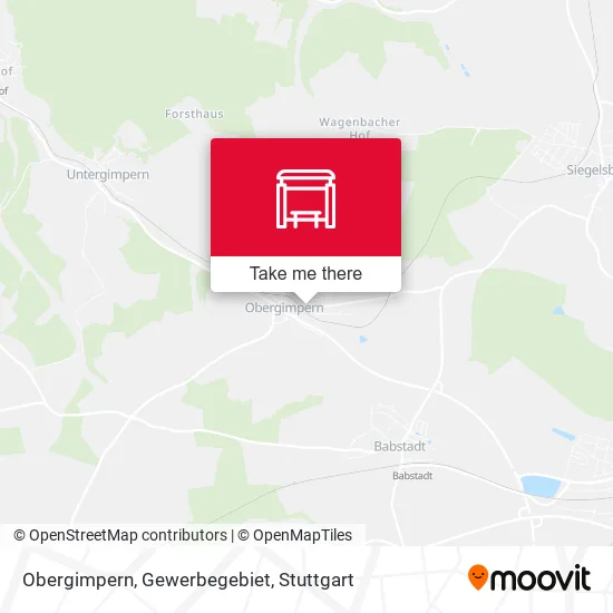 Карта Obergimpern, Gewerbegebiet