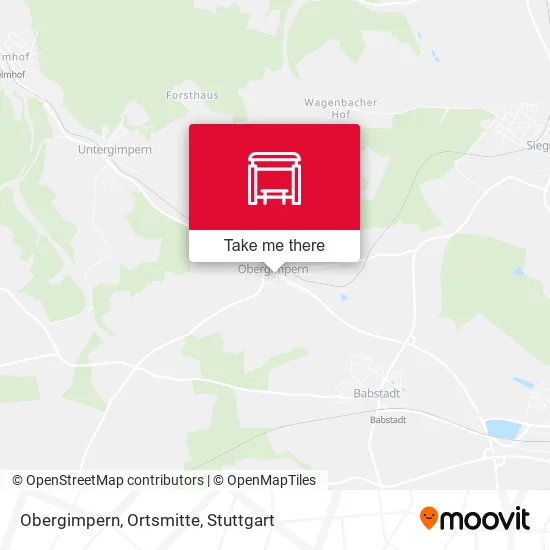 Карта Obergimpern, Ortsmitte