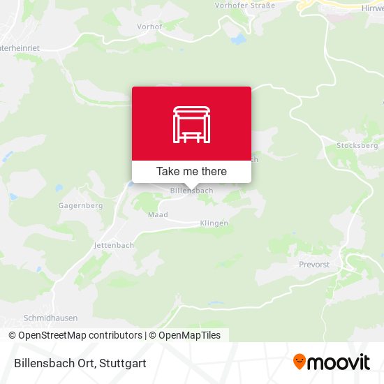 Карта Billensbach Ort