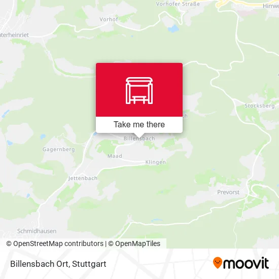 Карта Billensbach Ort