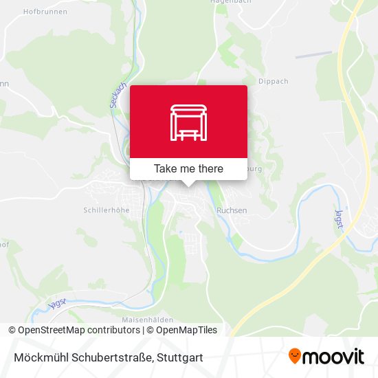 Карта Möckmühl Schubertstraße