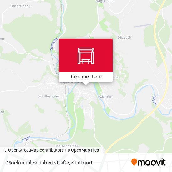 Möckmühl Schubertstraße map