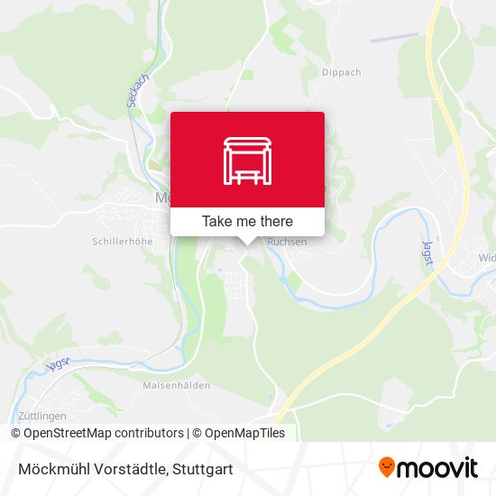 Карта Möckmühl Vorstädtle