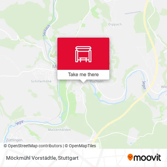 Карта Möckmühl Vorstädtle