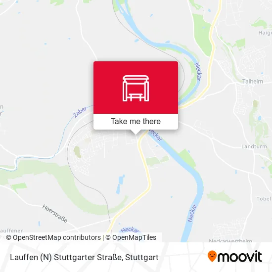 Карта Lauffen (N) Stuttgarter Straße