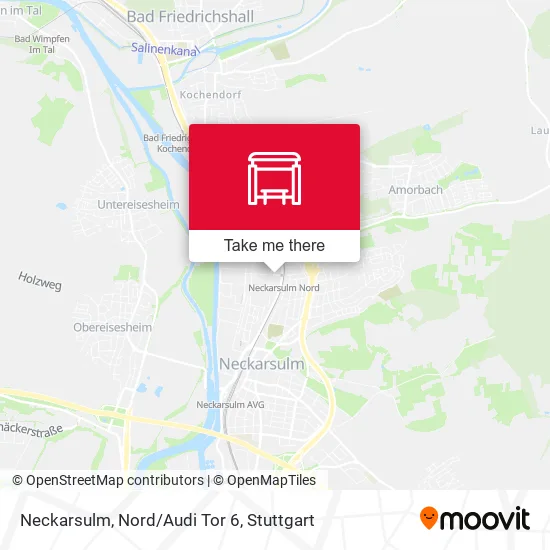 Карта Neckarsulm, Nord/Audi Tor 6