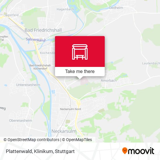Plattenwald, Klinikum map