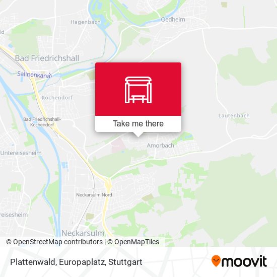 Plattenwald, Europaplatz map