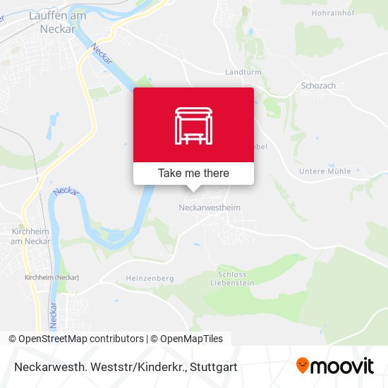 Neckarwesth. Weststr/Kinderkr. map