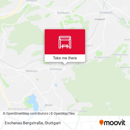 Eschenau Bergstraße map