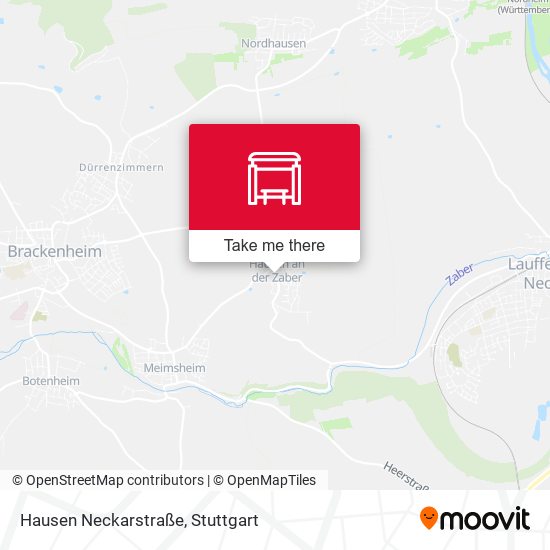 Hausen Neckarstraße map
